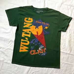 Pacsun Unisex Green Wu Tang Enter the Wu Graphic T-shirt